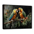 thumbnail image 2 of Designart "Elegant Feathery Whispers I" Parrot Floater Framed Wall Art Prints, 2 of 5