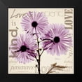 thumbnail image 2 of Koetsier, Albert 12x12 Black Modern Framed Museum Art Print Titled - Love - Violet Chrysanthemum, 2 of 5