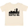 thumbnail image 3 of Inktastic Seattle Skyline Grunge Boys or Girls Baby T-Shirt, 3 of 5