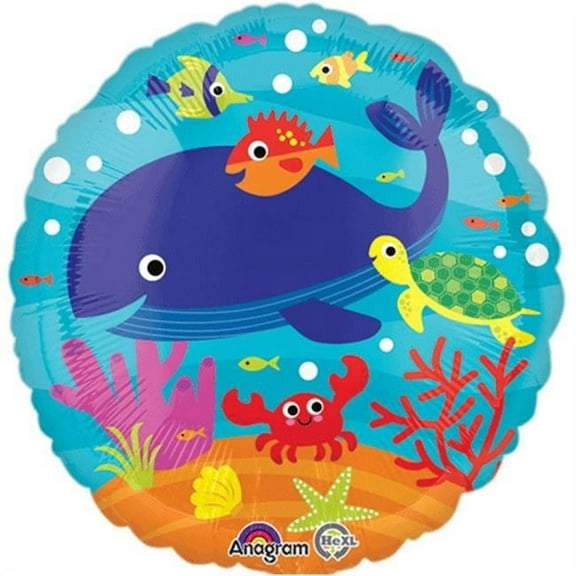 17 inch Under The Sea Anagram Foil Mylar Balloon - Party Supplies Decorations