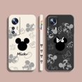 thumbnail image 2 of Case For Xiaomi 13 12 12S 11 11T 10 10S 9 9SE 8 Pro Ultra Lite Colour Simple Liquid Silicone Case Anime Cute Mickey Minnie Mouse, 2 of 5