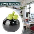 thumbnail image 3 of Variety Artificial Fruits Plastic Fake Fruit Kitchen Table DIY Home Decoration, Mangosteen, 3 of 8