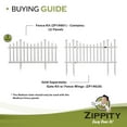 thumbnail image 4 of 30in H x 62in W (1 Gate) No Dig Zippity Madison Gate Kit, White Vinyl Picket Fence Gate Kit for Madison Fence Panels, Child or Dog Gate for Backyard, Patio, Outdoor, or Garden Fence, ZP19028, 4 of 9