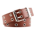 thumbnail image 2 of BELOVING Ceinture Double Œillet en Cuir pour Femme, Sangle de Taille pour Fête Cosplay Marron, 2 of 6