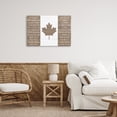 thumbnail image 2 of Stupell Industries O Canada Rustic Anthem Canvas Wall Art design by Lil' Rue, 16 x 24, 2 of 7