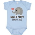 thumbnail image 3 of Inktastic Mimi and Pappy Love Me Elephant Boys or Girls Baby Bodysuit, 3 of 5