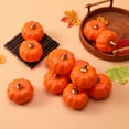 thumbnail image 4 of Niusricy 12PCS Halloween Pumpkin, Fake Pumpkin Ornament Holiday Decor Art Craft Party Favor for Bedroom Living Room, 4 of 5