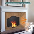 thumbnail image 4 of Respaldo de hierro para chimenea Permade resistente al calor de 19,5 pulgadas, 4 of 7