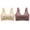 Khaki, variant on TSADFHJI Women Sexy Full Lace Flower Seamless Underwear Backless Tank Waist Coat Bra Wrapped Bust 2 Pack Bras Crotchless Pantie Bras Black Women's Bras Camisoles & Tanks Polyester Khaki 5L