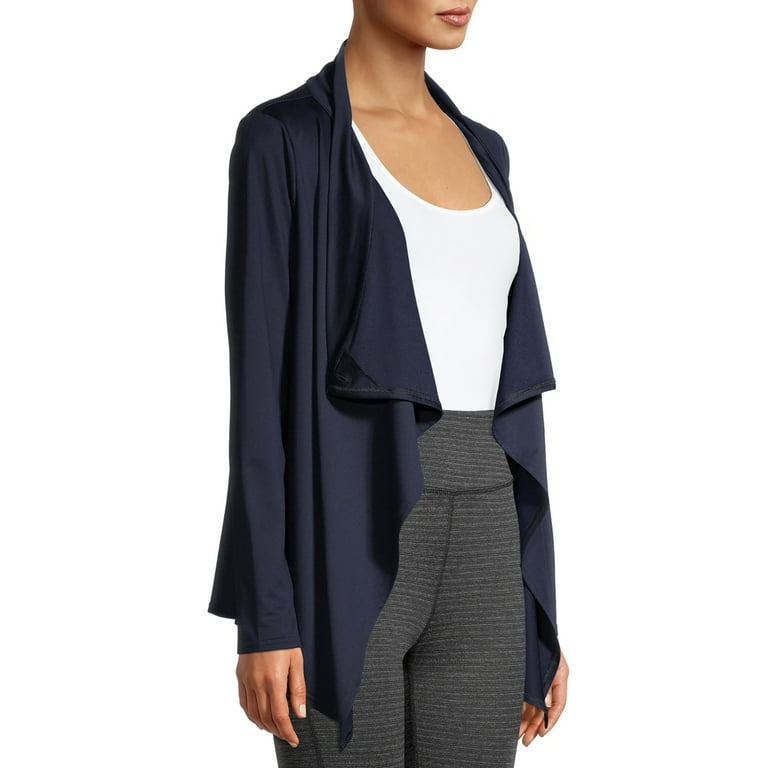 Athletic Works Women s Athleisure Knit Wrap Cardigan Walmart