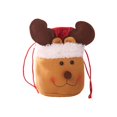 thumbnail image 1 of Bolsa de Navidad Bolsas de asas decorativas reutilizables Regalo de Navidad Bolsas de almacenamiento presentes Bolsa con cordón Saco de regalo Ciervo perfecl Bolsa de Papá Noel, 1 of 8