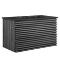 thumbnail image 2 of Modway Render 36" Wall-Mount Bathroom Vanity in Charcoal Black, 2 of 9