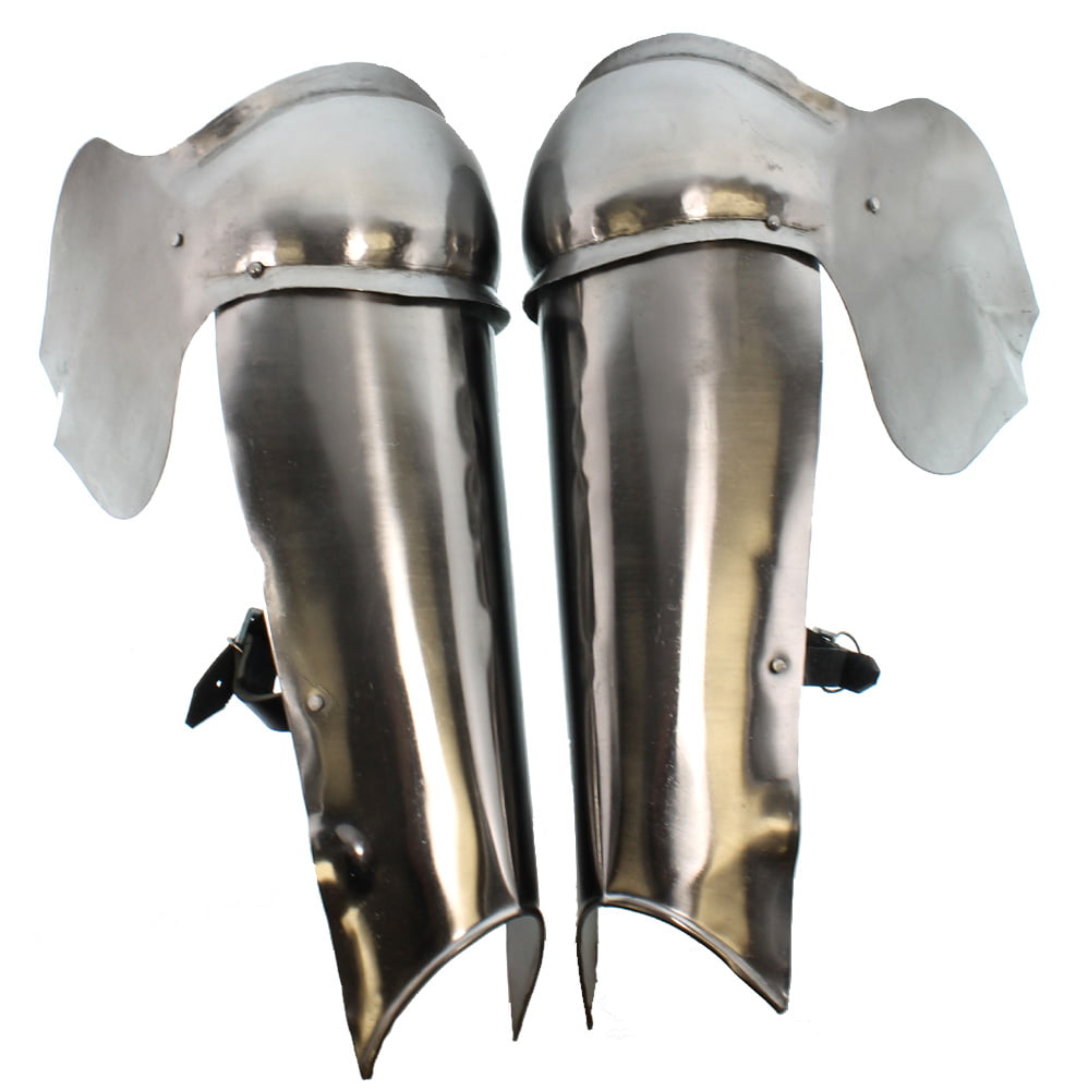 Details about   Medieval Steel Leg Guards Armor Halloween Costume 