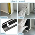 thumbnail image 4 of 3 Pcs Aluminum Wall Corner Protectors L Molding Corner Guards for Walls Doors Window Cabinets, Black, 4 of 5