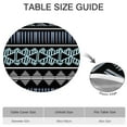thumbnail image 6 of Floral Bohemian Round Tablecloth with Elastic Border, 52-56 Inch Cover for Dining Room and Special Occasions, 6 of 7