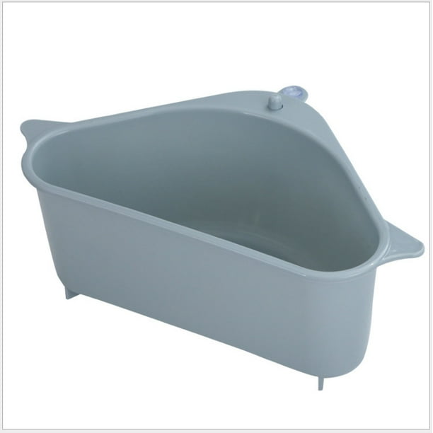 Bandeja de filtro de fregadero de 1 pieza, estante de almacenamiento triangular de 23 x 14 x 10 cm, juego de colador, colador plegable sobre el fregadero, colador de cocina para verduras/frutas, colador de té con asas extensibles Sailing Electrónica