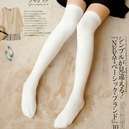

UDAXB Socks Women Thigh High Spcks Over Girl Winter Cotton Warmer Soft Cotton Socks