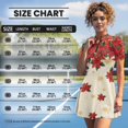 thumbnail image 6 of Psesaysky Christmas Poinsettia Tennis Dress for Women Sun Protection Athletic Golf Dress with Built in Separate Shorts Stretch Soft Short Sleeve Workout Skirt Outfit for Girls Y2K, 6 of 7
