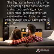 Fluance Signature HiFi 3-Way Floorstanding Tower Speakers with Dual 8 Woofers for 2-Channel Stereo Listening or Home Theater System - Black Ash/Pair (HFF)