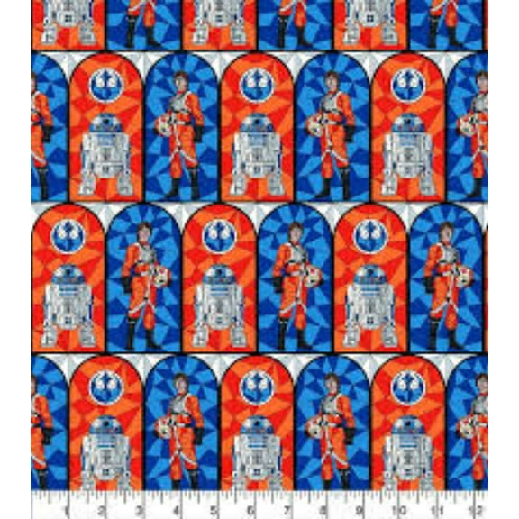 Star Wars Stained Glass Rebellion Cotton Fabric