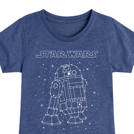 Star Wars – R2D2 Constellation – Youth Girls Fitted Short Sleeve T-Shirt