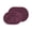 Purple, variant on Cotton Solid 2-Piece Plum Highly Absorbent Non-Slip Oval Bath Rug Set by Superior