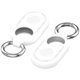 thumbnail image 5 of Funda Silicona Antigolpes Con Llavero para Galaxy SmartTag 2 () Blanca, 5 of 9