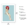 thumbnail image 2 of Fashion Model with Red Hat - Vintage Pin Up Girl Poster by Billy DeVorss c.1940s - Bamboo Fine Art 290gsm Paper (Unframed) 12x16in, 2 of 4