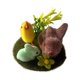 thumbnail image 1 of Conjunto de conejitos y pollitos de Pascua de espuma flocada para decorar el hogar, el jardín, la ventana o como accesorios para fotos., 1 of 6