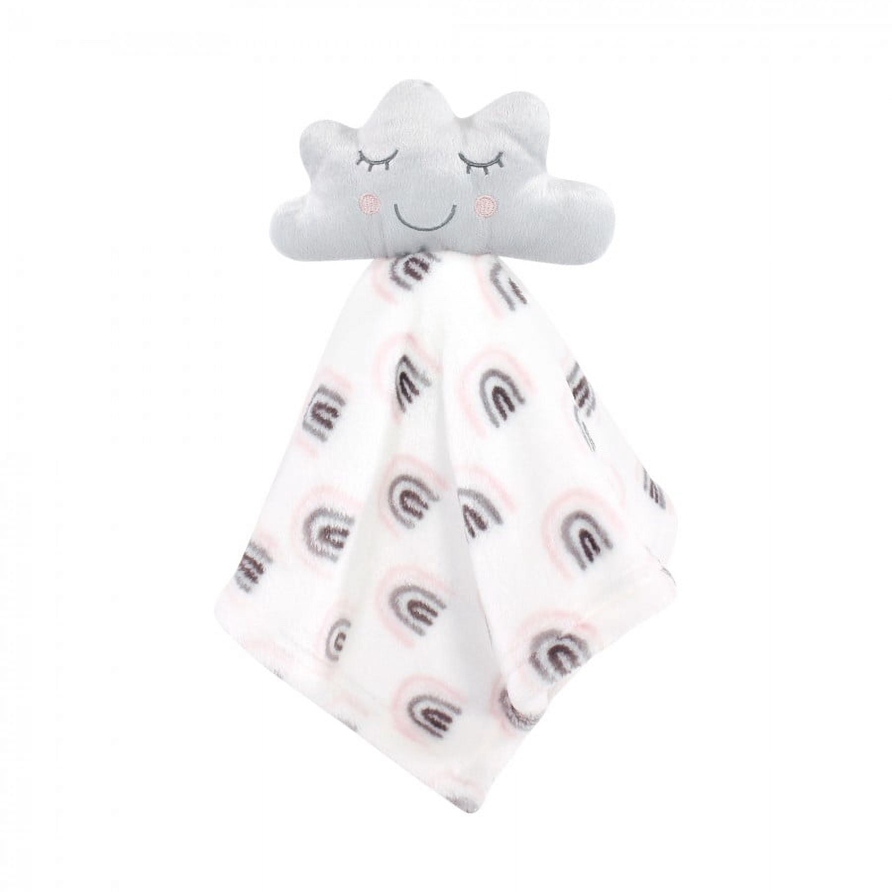 Hudson Baby Infant Girl Animal Face Security Blanket, Star Girl, One Size