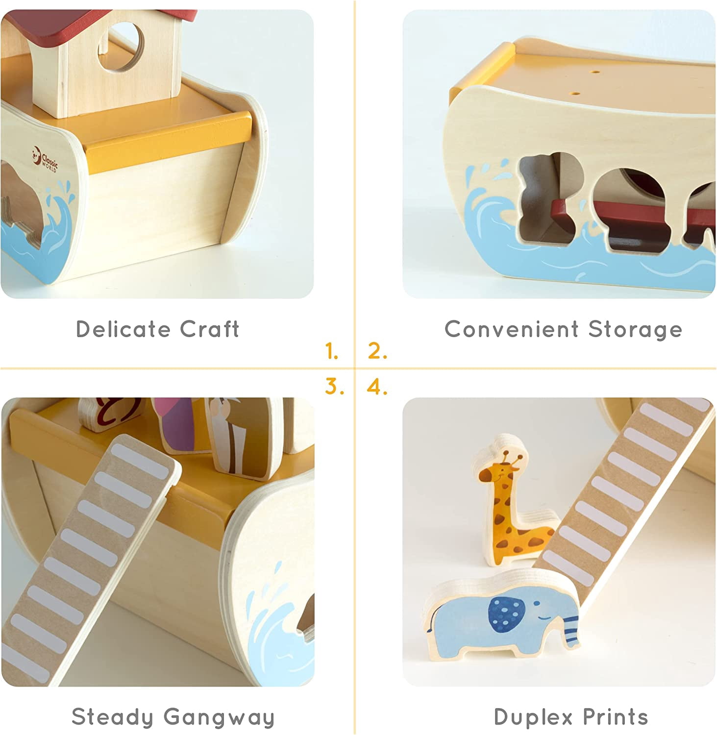 Classic World Wooden Noah's Ark