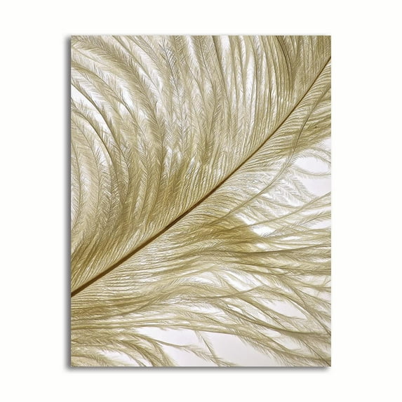 Gango Home Decor Contemporary Feather Close-Up II by Monika Burkhart (Printed on Paper); One 22x28in Fine Art Paper Giclee Print
