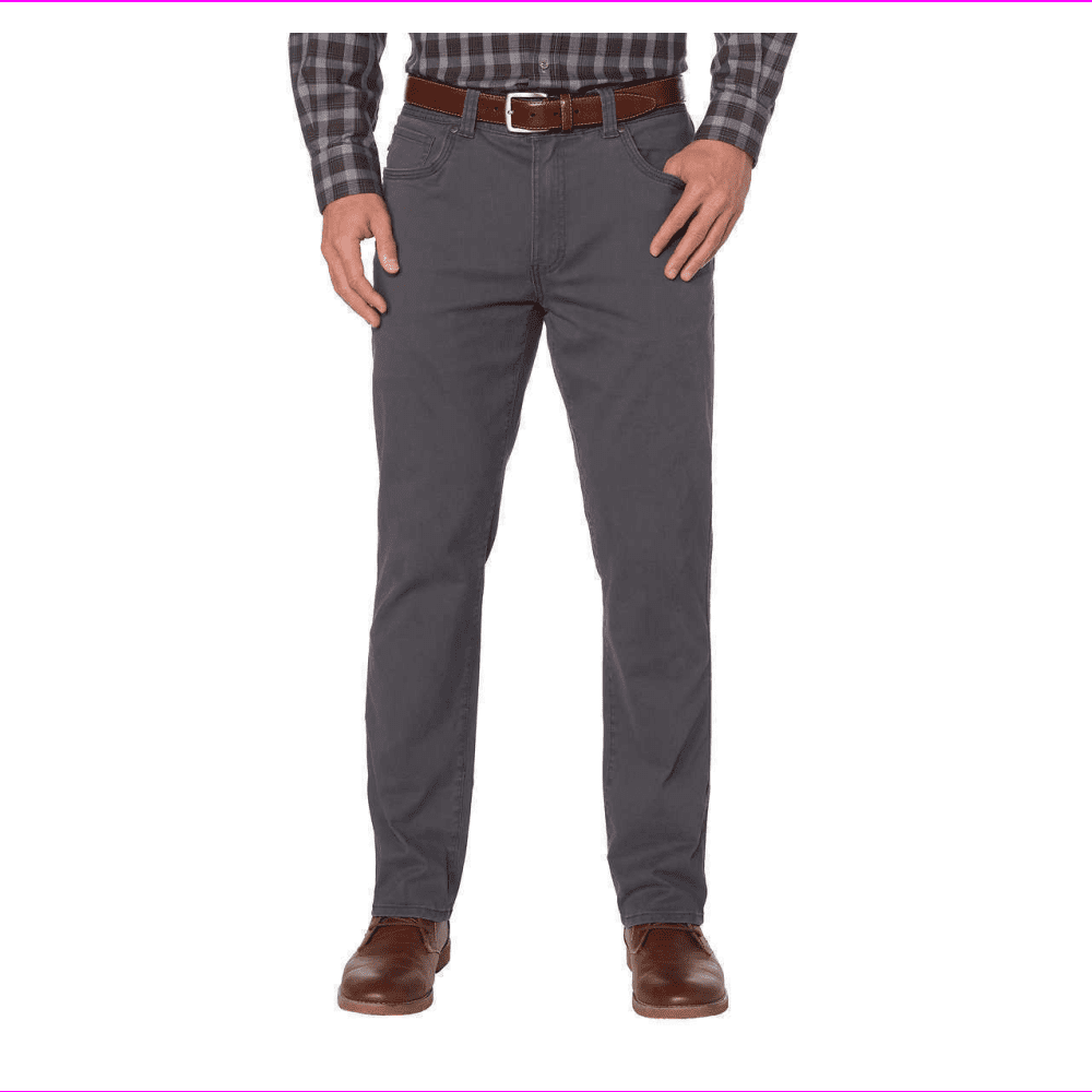 GH BASS and Co Men's Stretch Waistband Zippered Side Pocket Pants 36X32