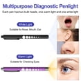 thumbnail image 3 of CAVN 2 Pack Pen Lights for Nurses with Pupil Gauge Medical Copper Penlights,Warm/White Light, 3 of 7