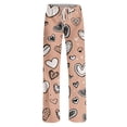 thumbnail image 6 of Womens Valentines Day Pajama Pants Holiday Elastic Waist Cute Valentine's Day Pajama Pants Comfy Drawstring Sleepwear Long Pajamas Pants, 6 of 7