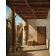 thumbnail image 3 of Eugène Joseph Verboeckhoven 15x18 Black Modern Framed Museum Art Print Titled - A Sunlit Passage (1842), 3 of 5