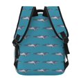 thumbnail image 4 of Xecao Cartoon Whale Backpack, a stylish and functional choice for both men and women, is the perfect basic bookbag for college, work, or travel, 4 of 5