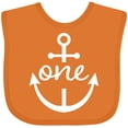 thumbnail image 3 of Inktastic 1st Birthday Anchor Nautical Boys or Girls Baby Bib, 3 of 4