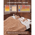 thumbnail image 4 of GARVEE Queen Electric Blanket 84" x 90", Dual Control with 10 Heat Settings, Khaki, 4 of 7