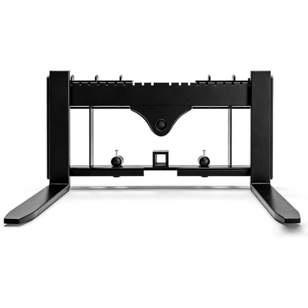 QinaQin Skid Steer Pallet Fork Frame 48 Inch Pallet Fork Blades Quick Tach Attachment for Skid Steer Loaders & Tractors Black