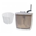 thumbnail image 1 of Rongfmy Hand Operated Clothes Washer Mini Hand Cranked Washing Machine for Household Gray, 1 of 9