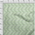 thumbnail image 3 of oneOone Cotton Silk Green Fabric Writing Font Quilting Supplies Print Sewing Fabric By The Yard 42 Inch Wide, 3 of 4
