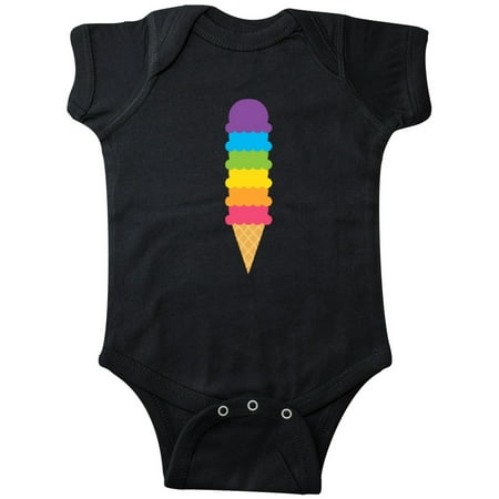 

Inktastic Rainbow Ice Cream 2 Gift Baby Boy or Baby Girl Bodysuit