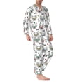 thumbnail image 2 of Lsque Cute French Bulldog Pattern Long Sleeve Pajama Set for Men - Soft 2-Piece Sleepwear and Loungewear Set with Pockets, Comfy Nightwear-XX-Large, 2 of 7