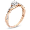 thumbnail image 3 of Fascinating Infinity Ring Wedding Ring 0.50 Carat Round Cut Diamond on Rose Gold, 3 of 3