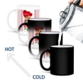 thumbnail image 4 of 3drose, Youre Nice to Cuddle Cute Girl with Bows in Her Hair Cuddling a Kitten, 11oz Magic Transforming Mug, 4 of 7
