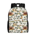 thumbnail image 1 of Disketp Hawaiian Style Mochila Unisex de Apertura Lateral Completa, Mochila para Laptop para Escuela, Trabajo y Viajes, 1 of 8