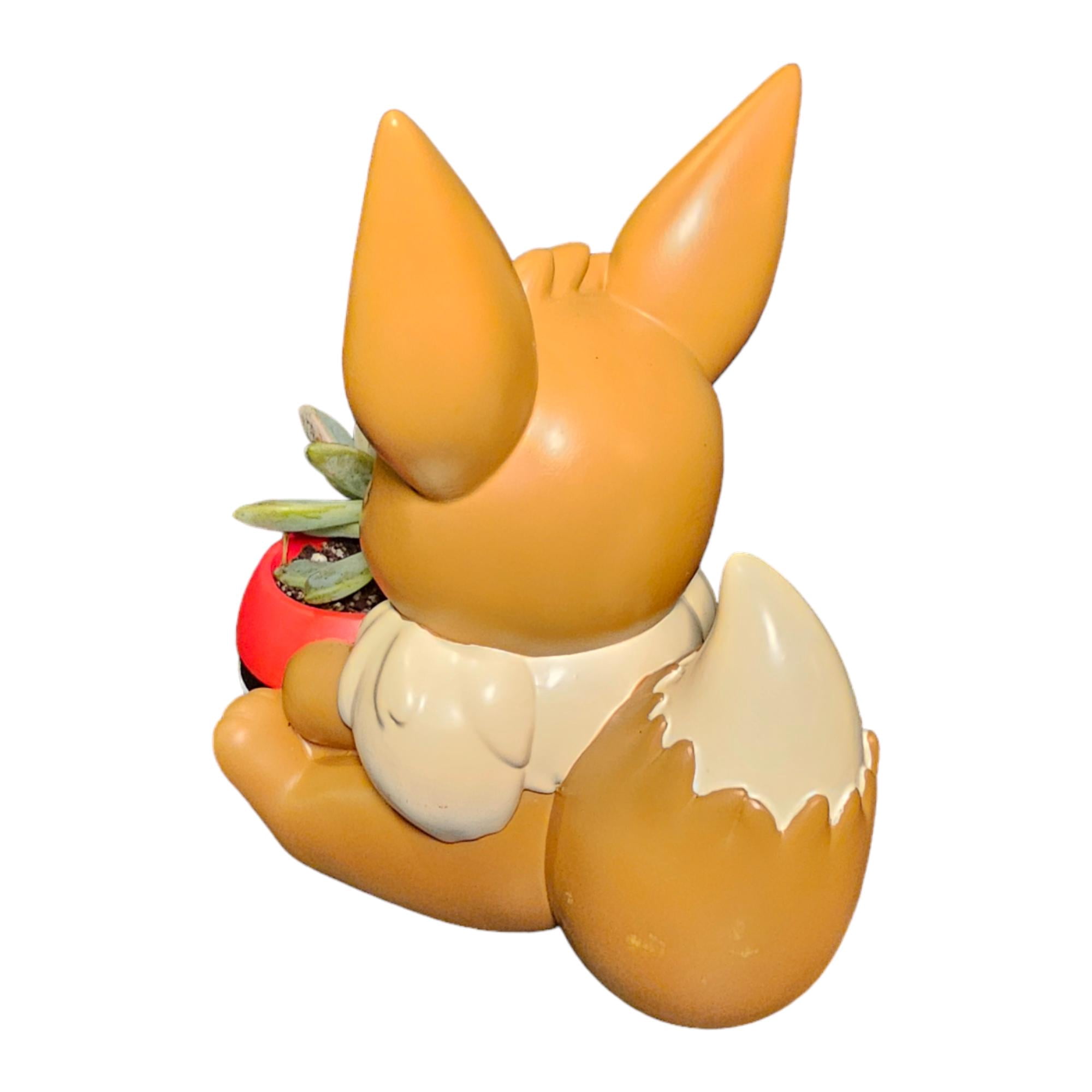 Eevee Pokmemon Plant Pot 5'' - Mini Anime Succulent Planter For Office Desk, Home Decor, Garden