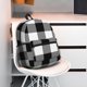 thumbnail image 5 of Disketp White And Black Plaid Mochila Ligera Clásica con Múltiples Bolsillos, Mochila Casual para Hombre y Mujer, Ideal para Escuela, Trabajo y Viajes, 5 of 6