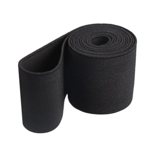 Correa de banda elástica plana Zulema de alta elasticidad 16 m Negro